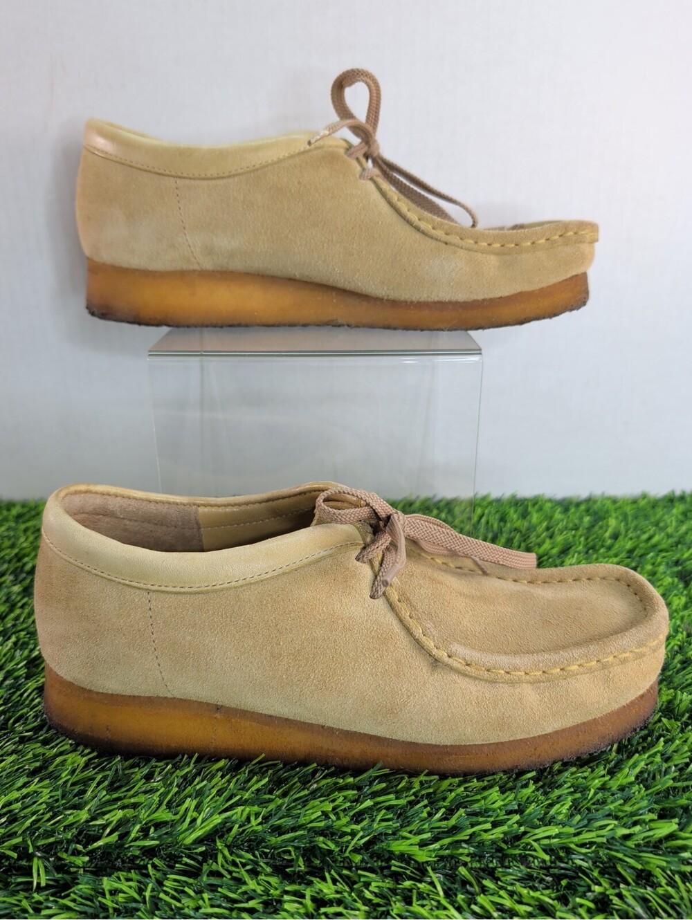 Clarks Originals Wallabee Shoes Mens Size 7.5M Classic Maple Suede